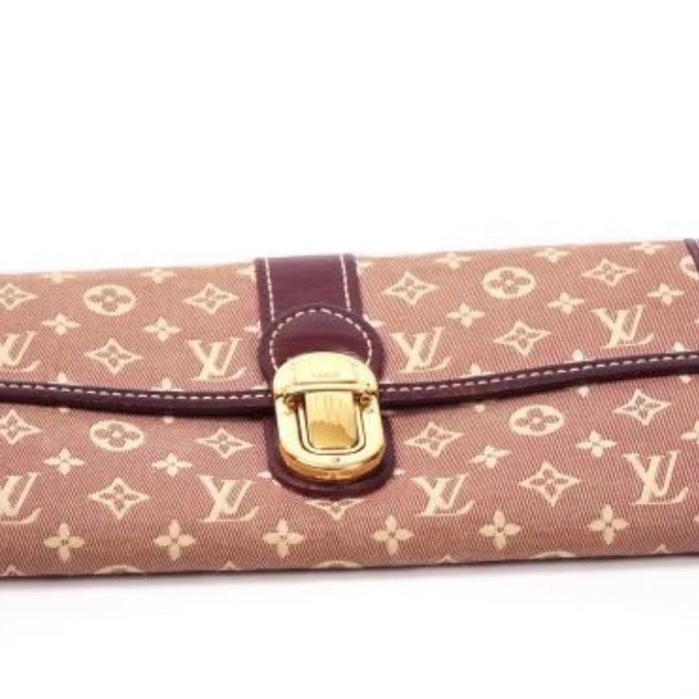 Louis Vuitton red denim wallet